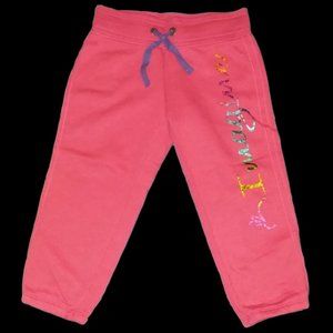 Girls Fiery Pink Pants from Macys, fleece lined, drawstring